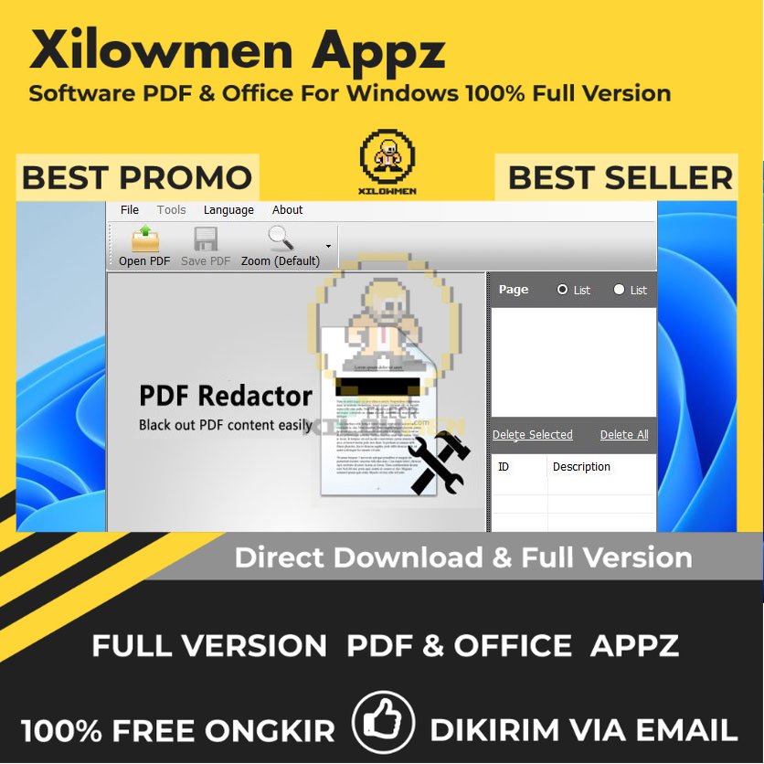 [Full Version]  PDF Redactor Pro PDF Office Lifetime Win OS