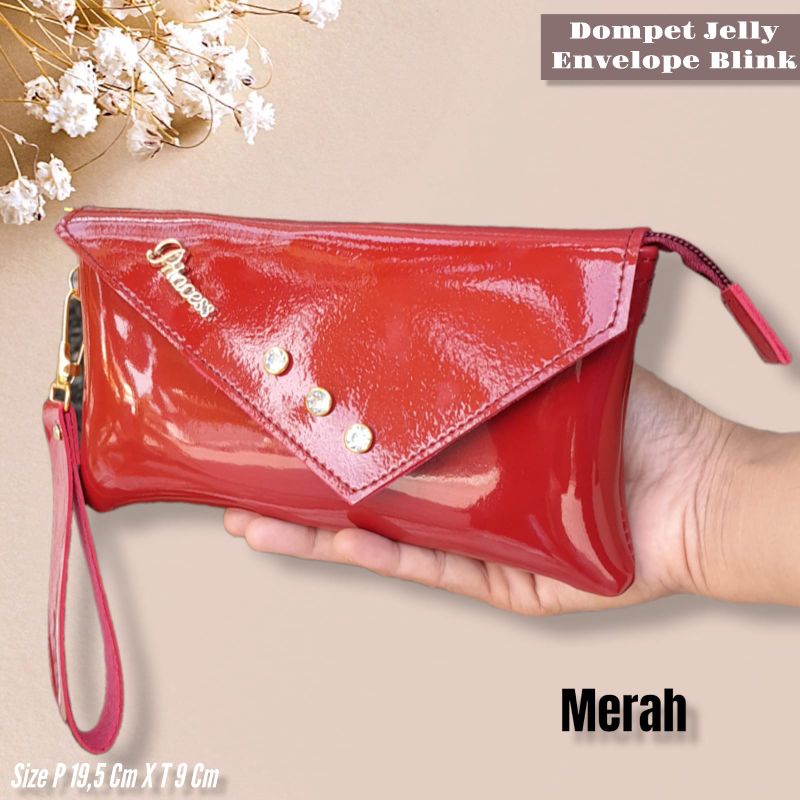 DOMPET JELLY ENVELOPE BLINK TALI PENDEK