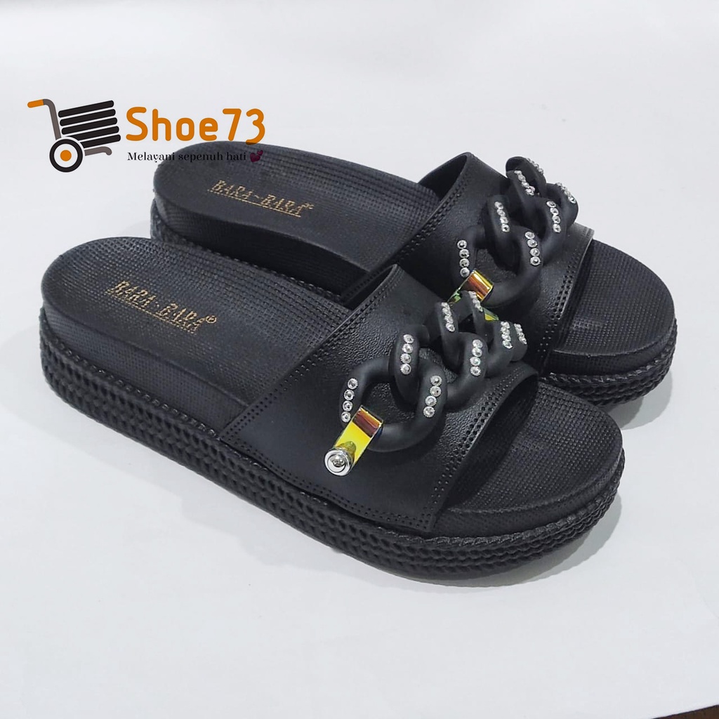 BARA BARA JSL 895 V - 35WB l Sandal selop rantai jelly wanita l Sendal kokop cewek impor