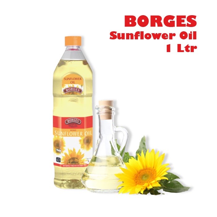 BORGES Minyak Bunga Matahari 1 L / Borges Sunflower Oil 1 liter