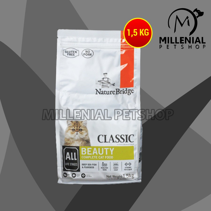 Makanan Kucing Nature Bridge Beauty All Life Stage Cat Food 1.5 KG