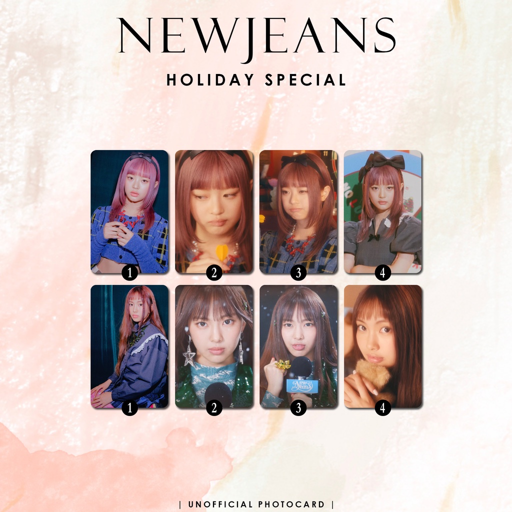 UNOFFICIAL PHOTOCARD NEWJEANS HOLIDAY SPECIAL