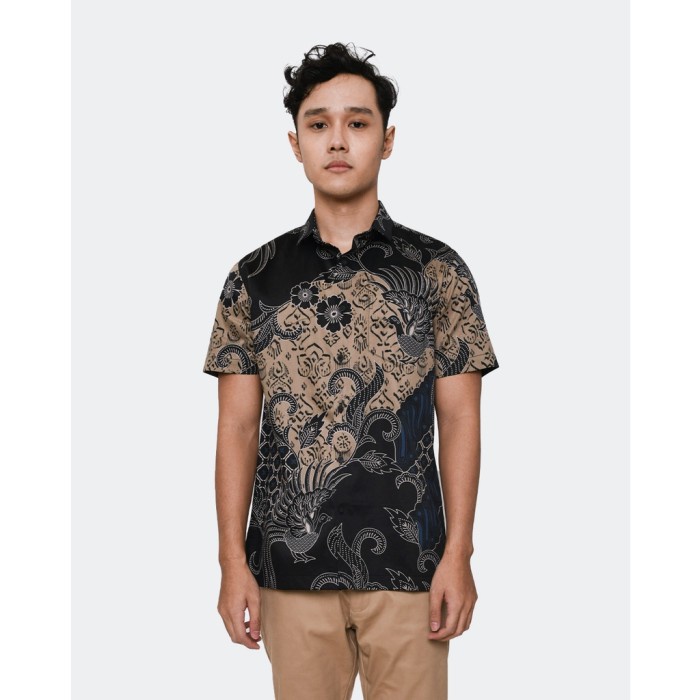 Terlaris Manzone Kemeja Batik Pria Lengan Pendek Danurdaru