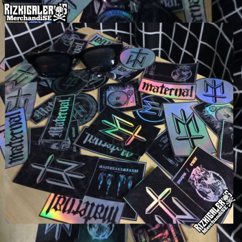 DISKON Stikerpack Hologram maternal disaster /stiker keren /stiker motor /stiker laptop/ stiker helm