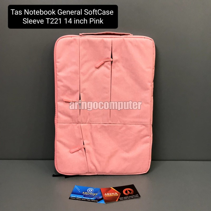Tas Notebook General SoftCase Sleeve T221 14 inch Pink