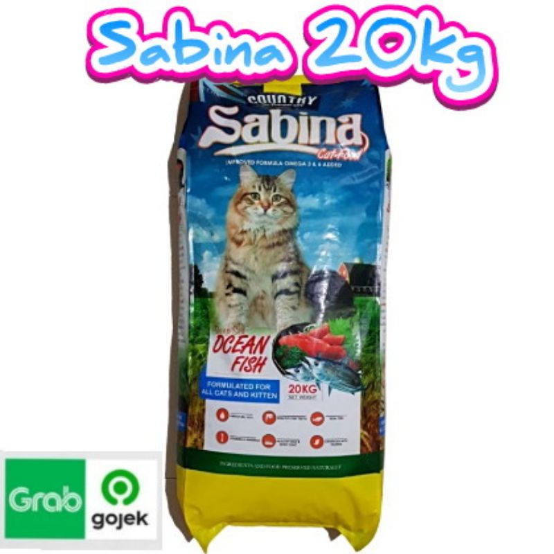 KHUSUS GOSEND Country Sabina cat food 20 Kg Makanan Kucing