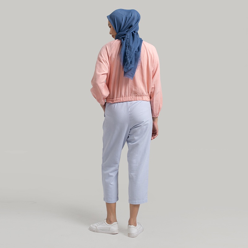 Greenlight Sweatshirt Kerah Bulat Original LenganPanjang Cotton Katun Shirt Basic Wanita Pink Mellow Rose 180722