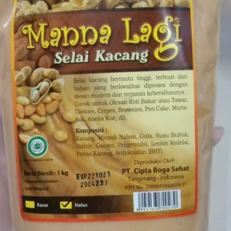 

Terlaris ✨ -Selai Kacang Halus Manalagi 1kg2.2.23