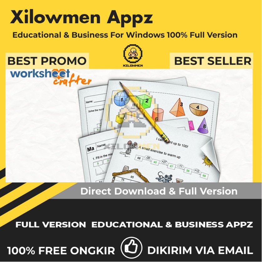 [Full Version] Worksheet Crafter Premium 20 Pro Educational Business Lifetime Win OS