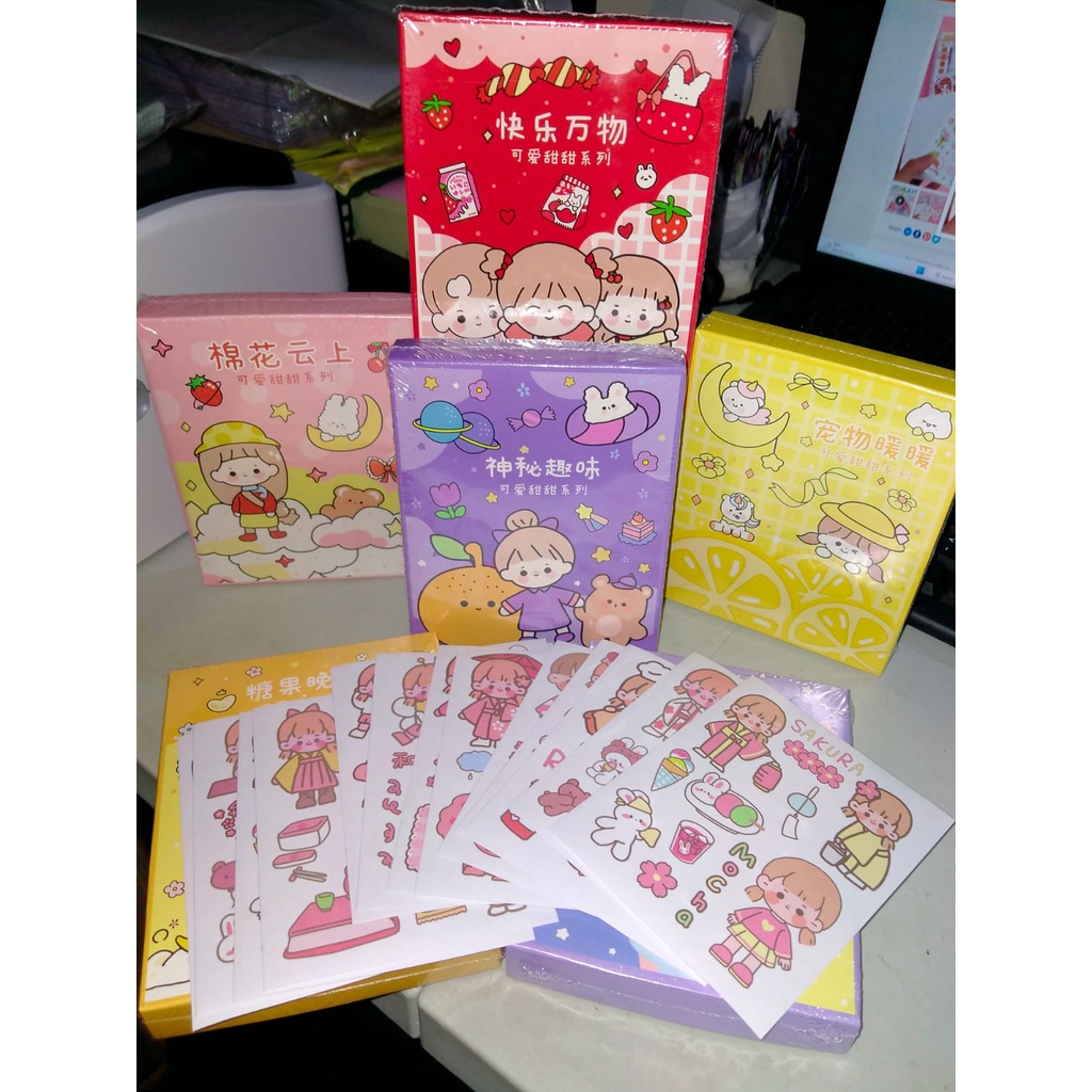 STICKER MOMO WATERPROOF ISI 100 LEMBAR PER BOX-5