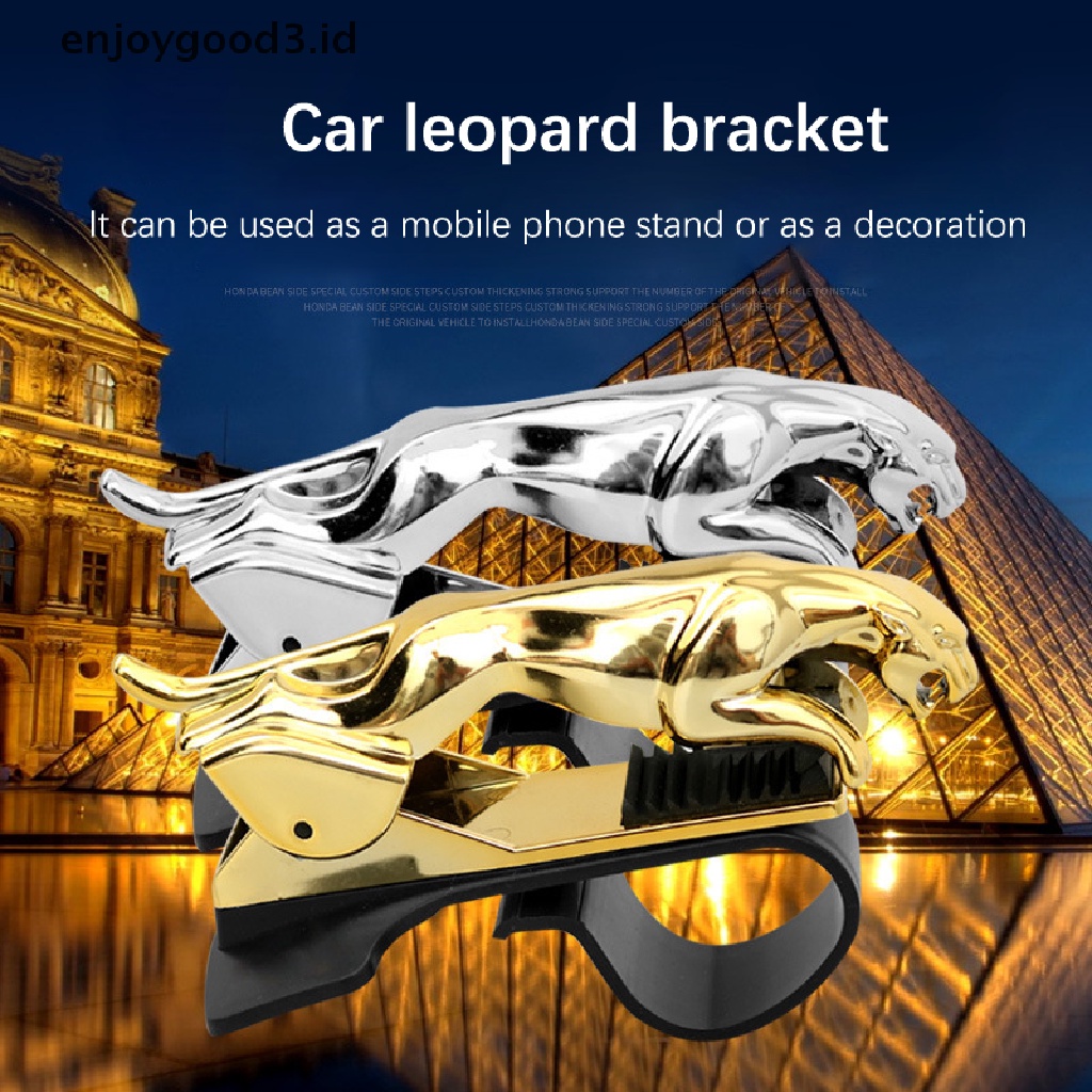 【 Rready Stock 】 1Pc Cool Cheetah Car Phone Holder Central Control Dashboard Phone GPS Stand （ ID ）