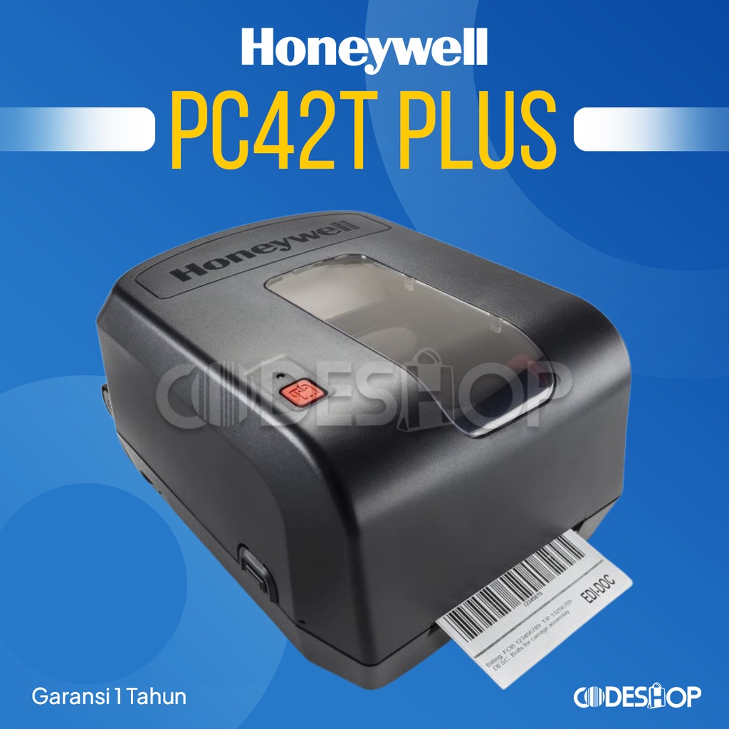 Printer Barcode Honeywell PC42T PLUS Cetak Label USB + LAN 300 DPI