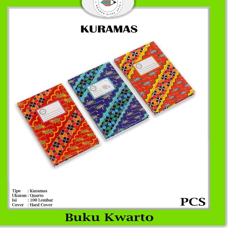 

codeK0w0V KURAMAS - Buku Quarto 100 Lembar Hard Cover - Pcs