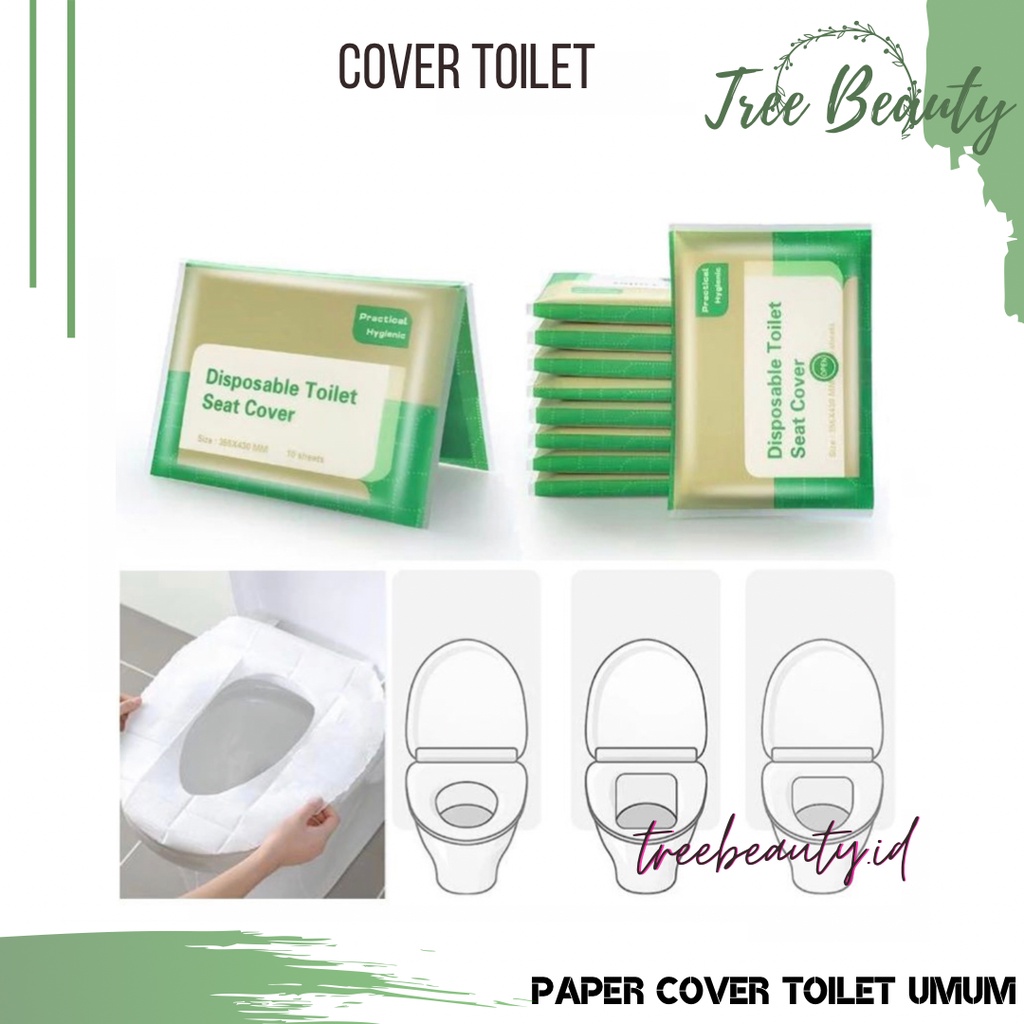 Disposable Paper Toilet Seat Cover - Dudukan Toilet Kloset