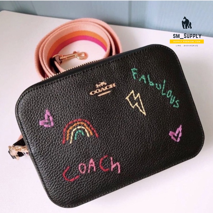 COACH TAS WANITA MINI CAMERA BAG CROSSBODY BAG IN SIGNATURE COACH 8274