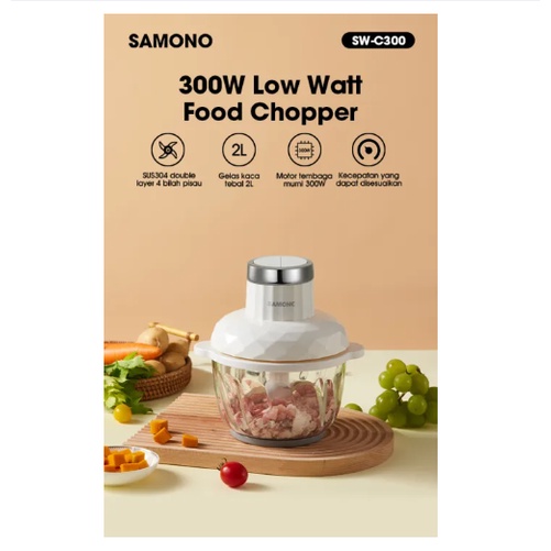 Food Chopper Samono SW-C300 Penggiling Daging 2Liter