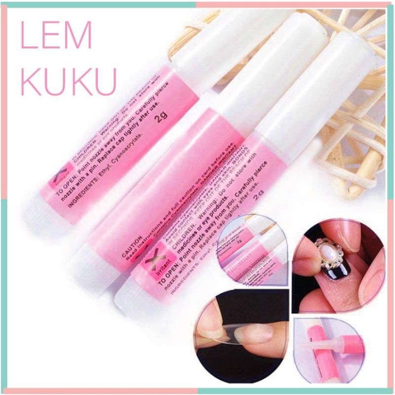 LEM KUKU CAIR NAIL GLUE 2g