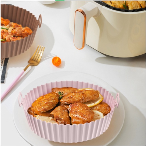 【READY STOCK】Loyang Air Fryer Bahan Silikon Air Fryer Silicone Pot Food Grade Reusable 16.5CM