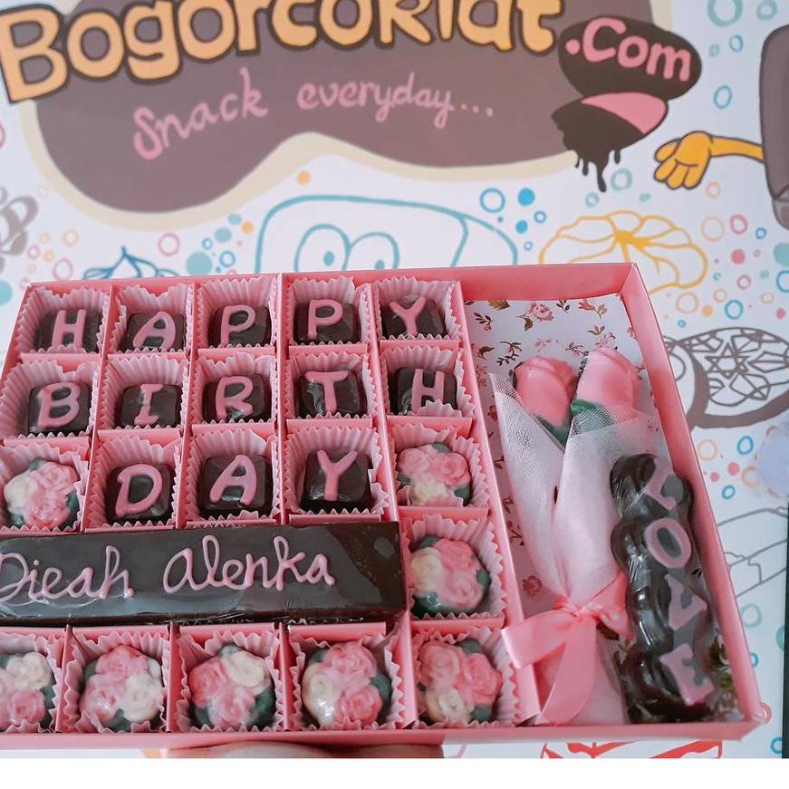 

✵ Kado Coklat Ultah Sekat Blok 25+Buket ♙