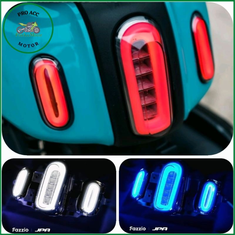 LAMPU STOP FAZZIO 2022 2023 JPA LED paket SEN FAZZIO senja Merah Biru Putih (PRO ACC MOTOR)