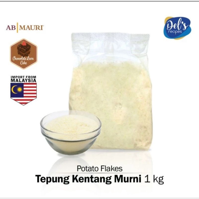 

Tepung Kentang Murni Potato Flake 1 kg Impor Halal
