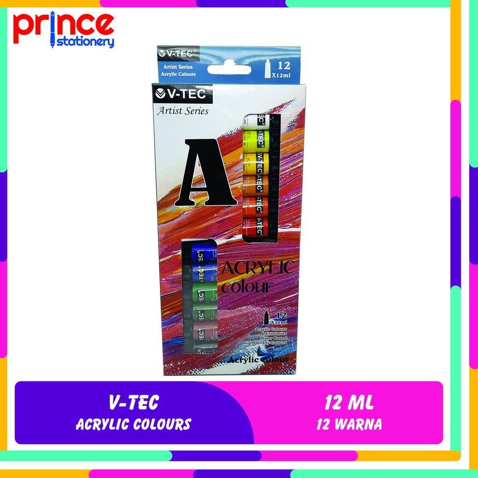 

Z28 V-TEC ACRYLIC COLOUR / CAT AKRILIK V-TEC 12 ML 12 WARNA TERLARIS ✚