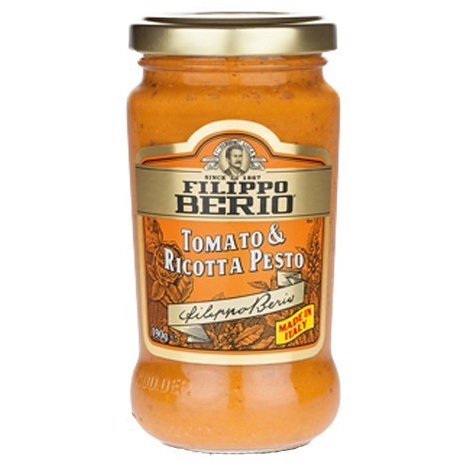 Filippo Berio Sauce Tomato Riccota/Sun Dried Tomato/Hot Chili/Classic Pesto