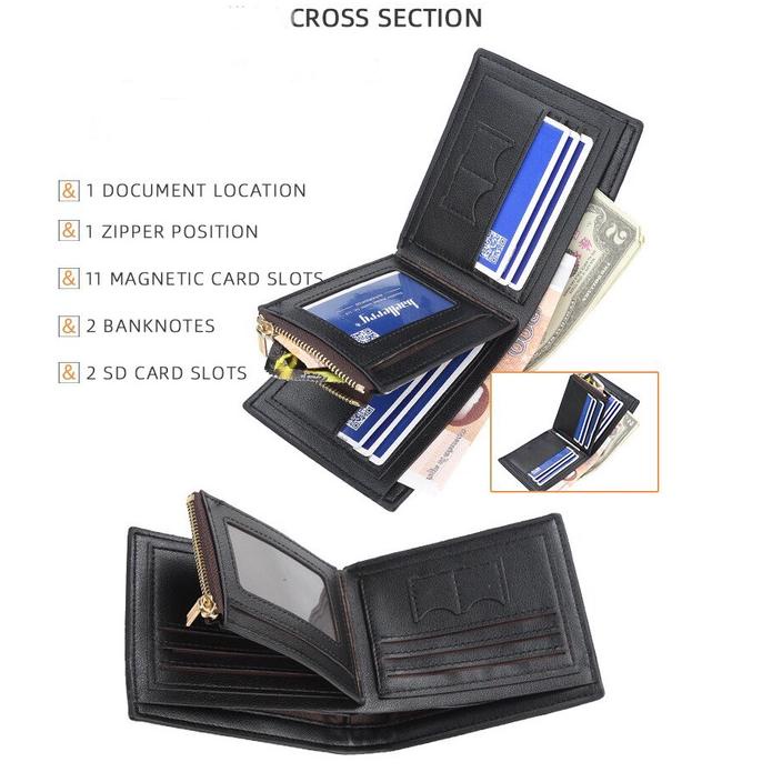 ♦ DOMPET PRIA BAELLERRY PREMIUM 1.1 NEW YEAR FREE ONGKIR POLOS KULIT MURAH W2S1 LAKI-LAKI ORIGINAL 1