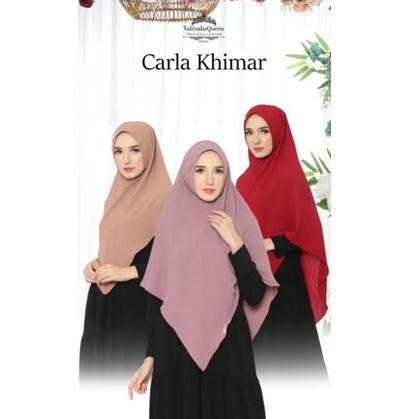 Stok Terbaru Khimar Carla size L & XL ori Valenshaqueen hijab // Khimar crinckle tanpa tali ori vale