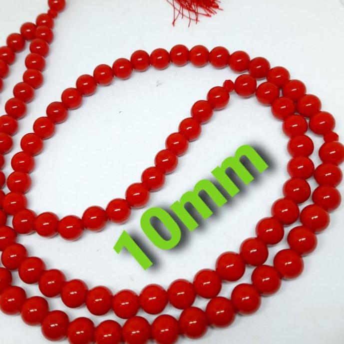 ◌ TASBIH BATU MARJAN 10MM 99BUTIR ORIGINAL ♟