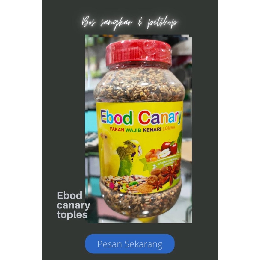 Ebod Canary Toples, Pakan Burung Kenari