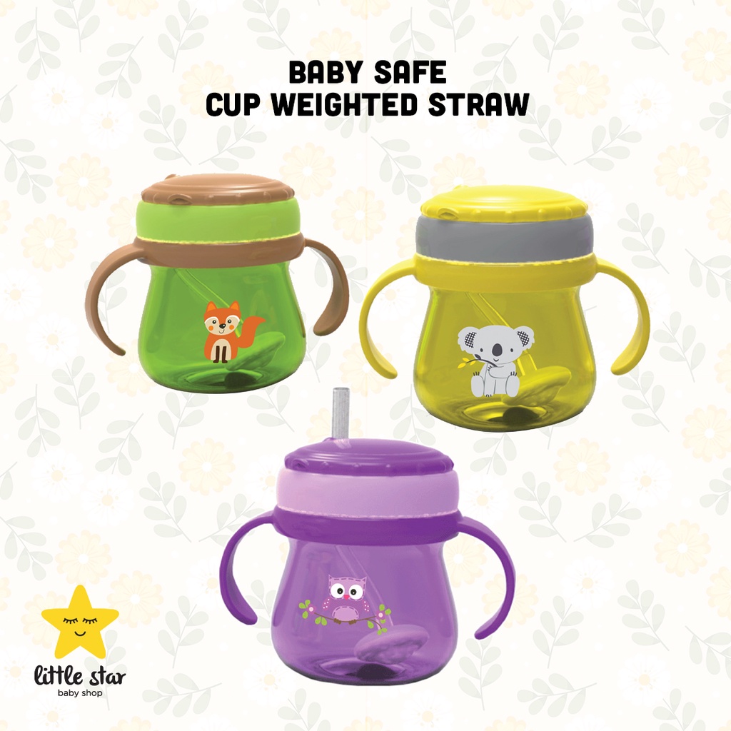 Baby Safe Cup Weighted Straw | Botol Minum Anak Sedotan Anti Tumpah