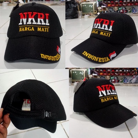 Topi lapangan nkri harga mati,pesawat full bordir
