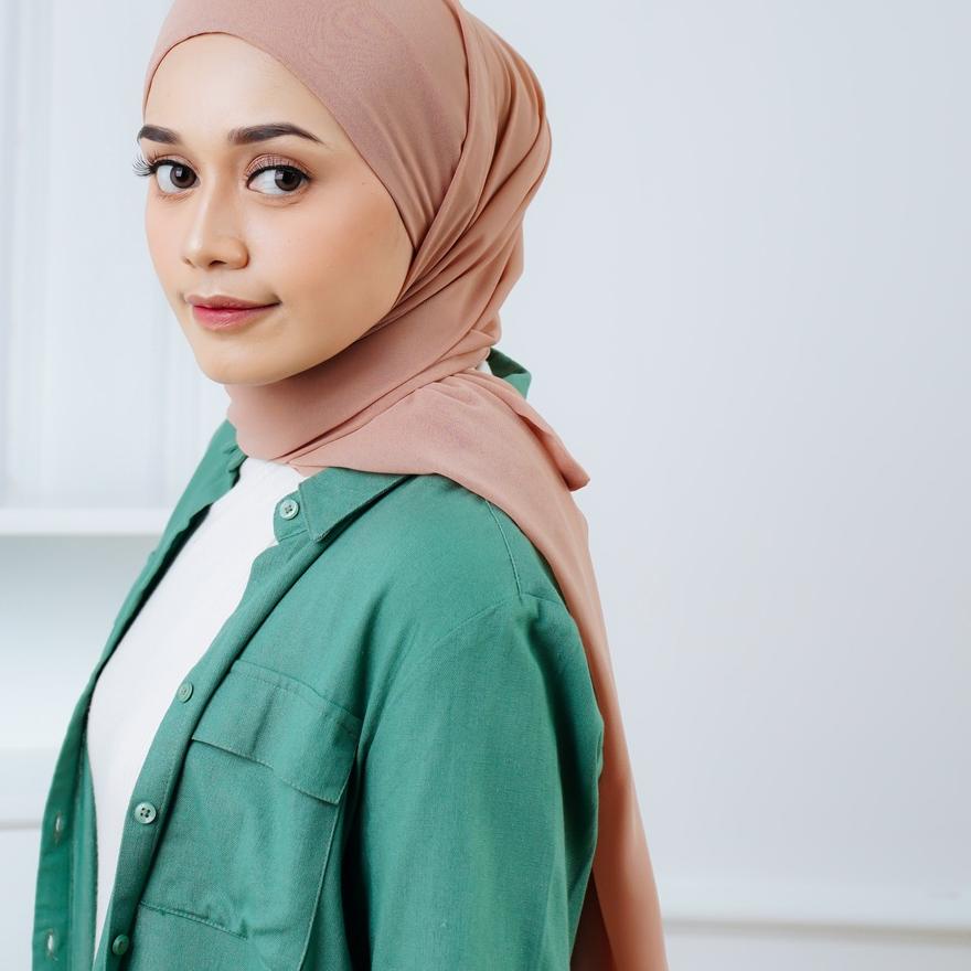 ☇ Aleza - Hijab Kerudung Seiva Pashmina Instant ☼
