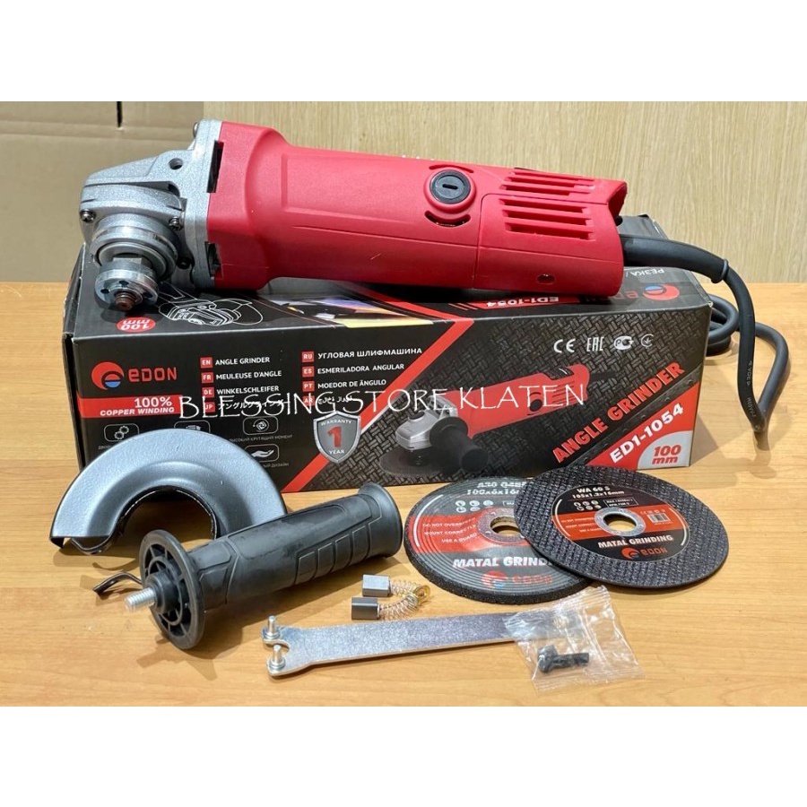 GERINDA TANGAN 4INCH EDON / GRINDER MACHINE ED1-1054 / GRINDA EDON