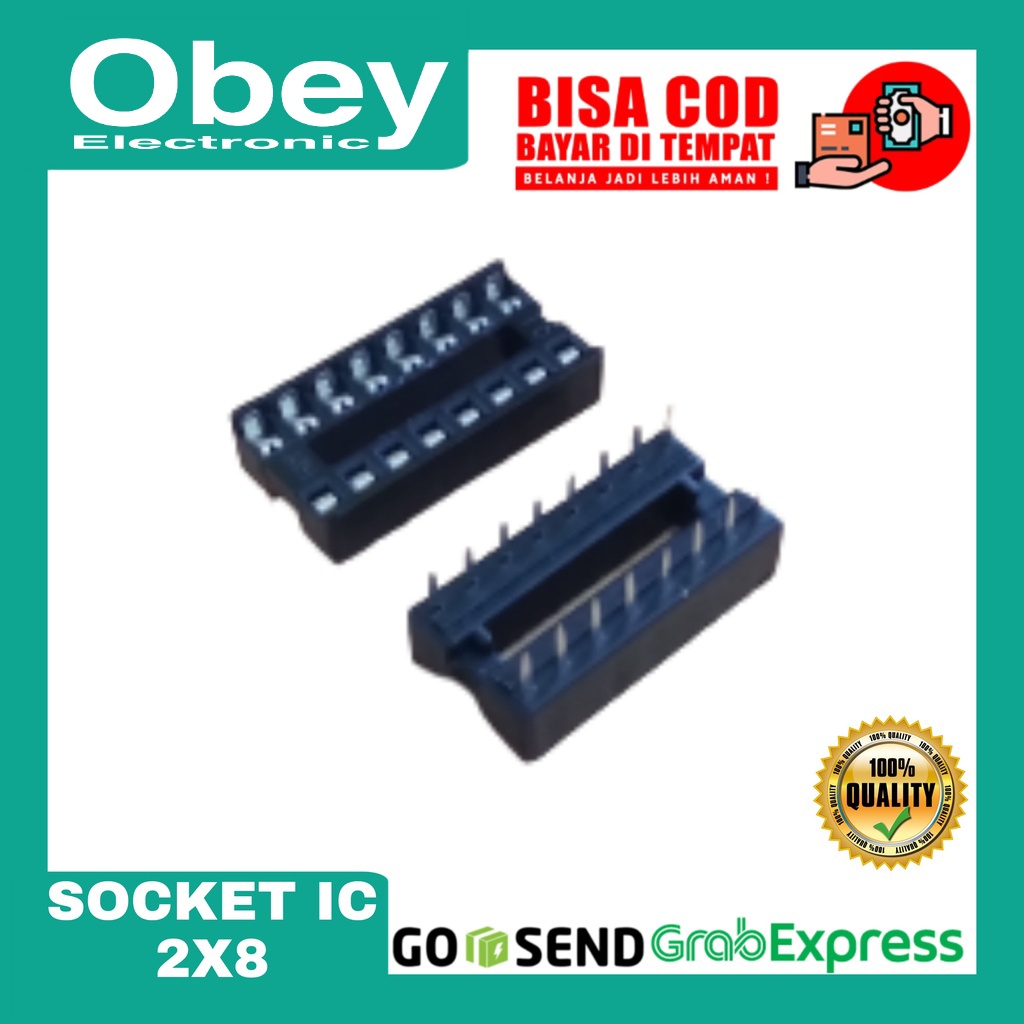 SOCKET IC 2X8 SOKET IC 16 PIN