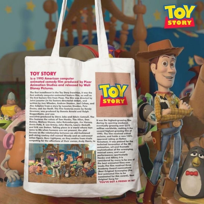 Totebag kanvas premium toy story by stationeryforstudy
