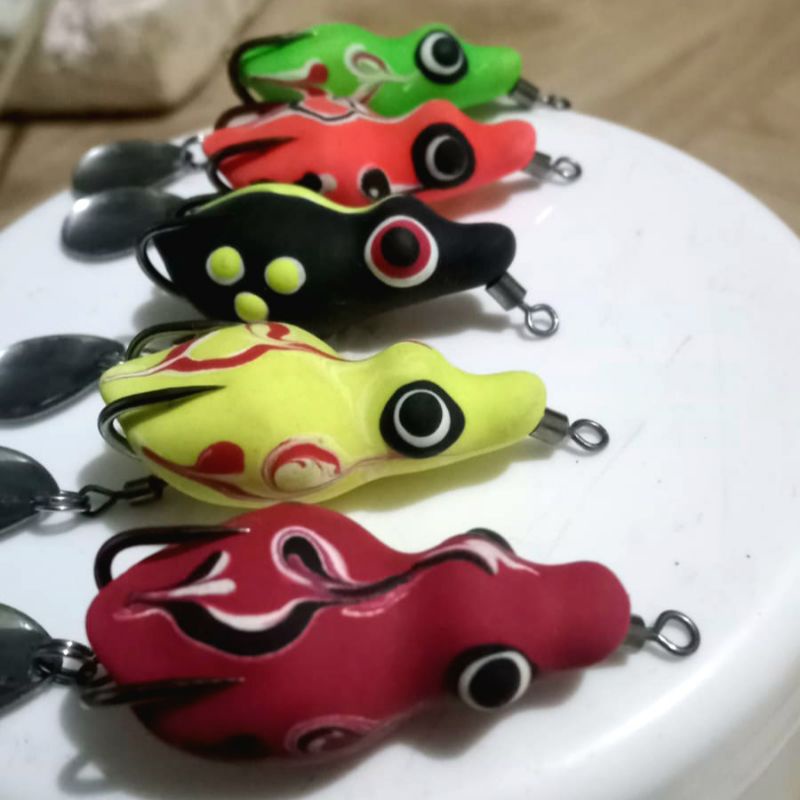 NEW Soft frog/kodok palsu/ umpan casting gabus model terbaru