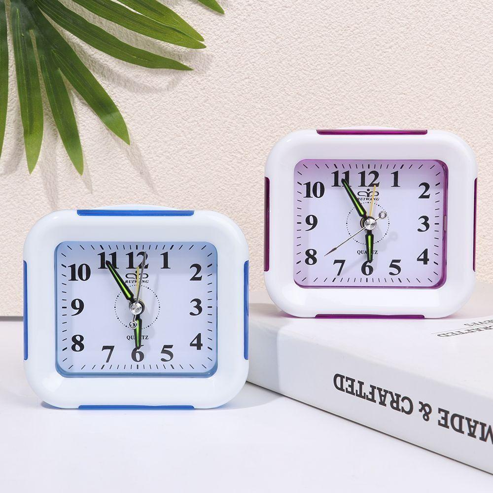 Populer Quartz Alarm Clock Fashion Jam Samping Tempat Tidur Ada Centang Snooze