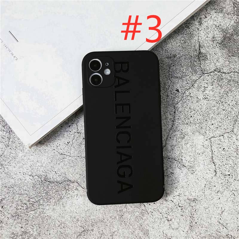 Fashion Balenciaga &amp; Supreme Soft Case HP iP iPhone 11 12 Mini 13 Pro Max 7 8 + Plus SE 2020 X XR SE 2020 XS Max Black Frosted Casing Apple