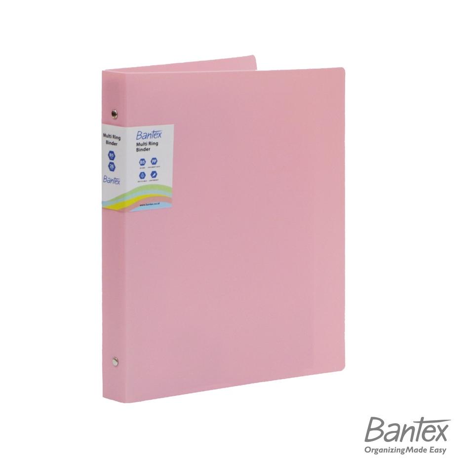 

Kejar Irit Bantex B5 Trendy Multi Ring Binder 26 Hole Musky Pink 3126 74