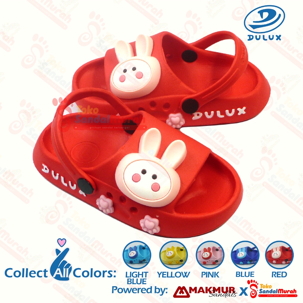 Toko Sendal Murah - Sandal Anak Perempuan Uk 24 - 29 / Sandal Anak Motif Bunny Lucu / Sandal Anak Perempuan Tali Belakang / Sandal Gunung Anak Perempuan [Toko Sendal Murah Kids 04 M 508 KLC]