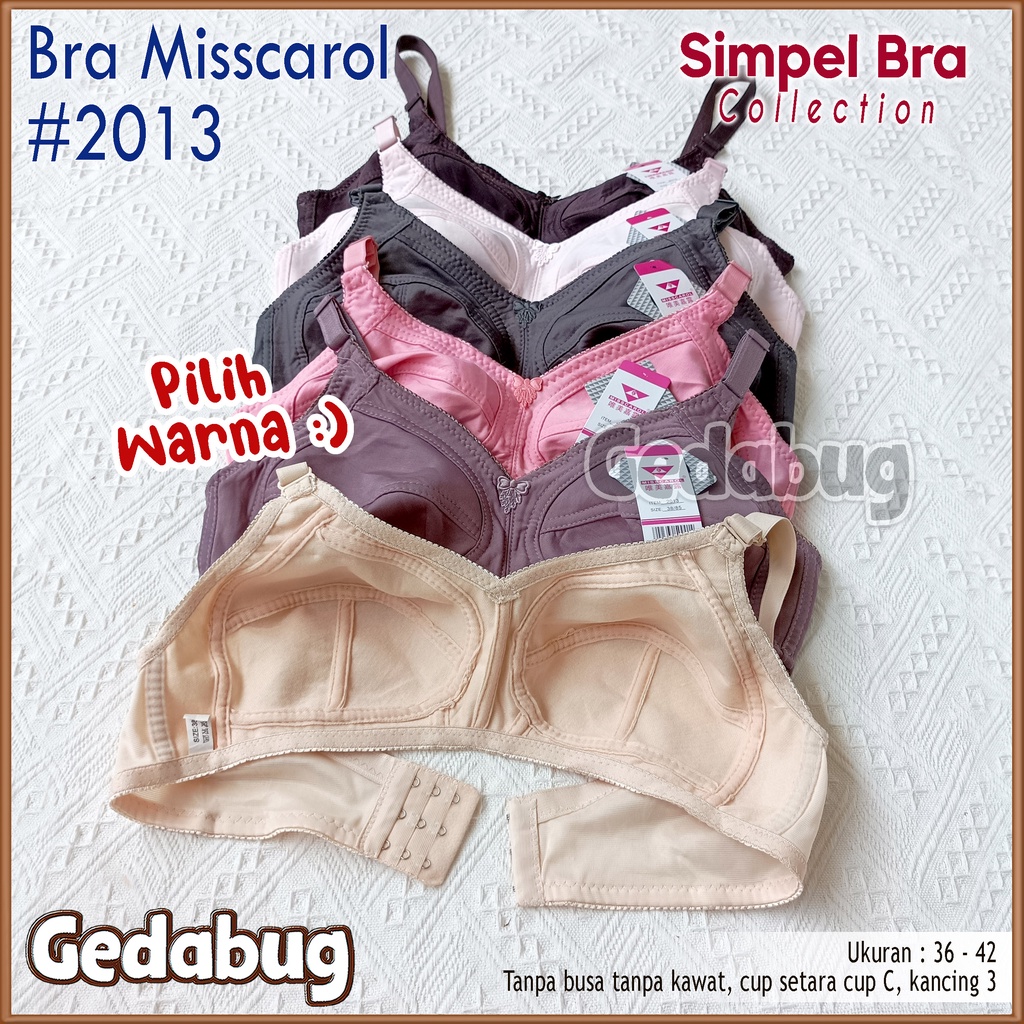 Bra BH Wanita Misscarol 2013 Bra sport wanita dewasa Tanpa Busa Kait Kancing 3 - Gedabug