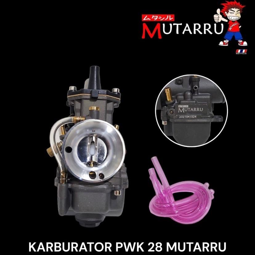 (BISA COD) Karburator MUTARRU Original Pwk 28 mm, Pwk 28mm Setingan Mudah Dan Langsam, Karbu Carburator Racing