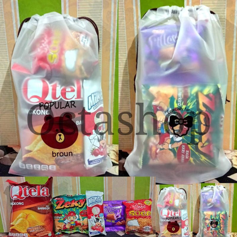 

Paket Snack ulang tahun kemasan pouch/Hampers snack
