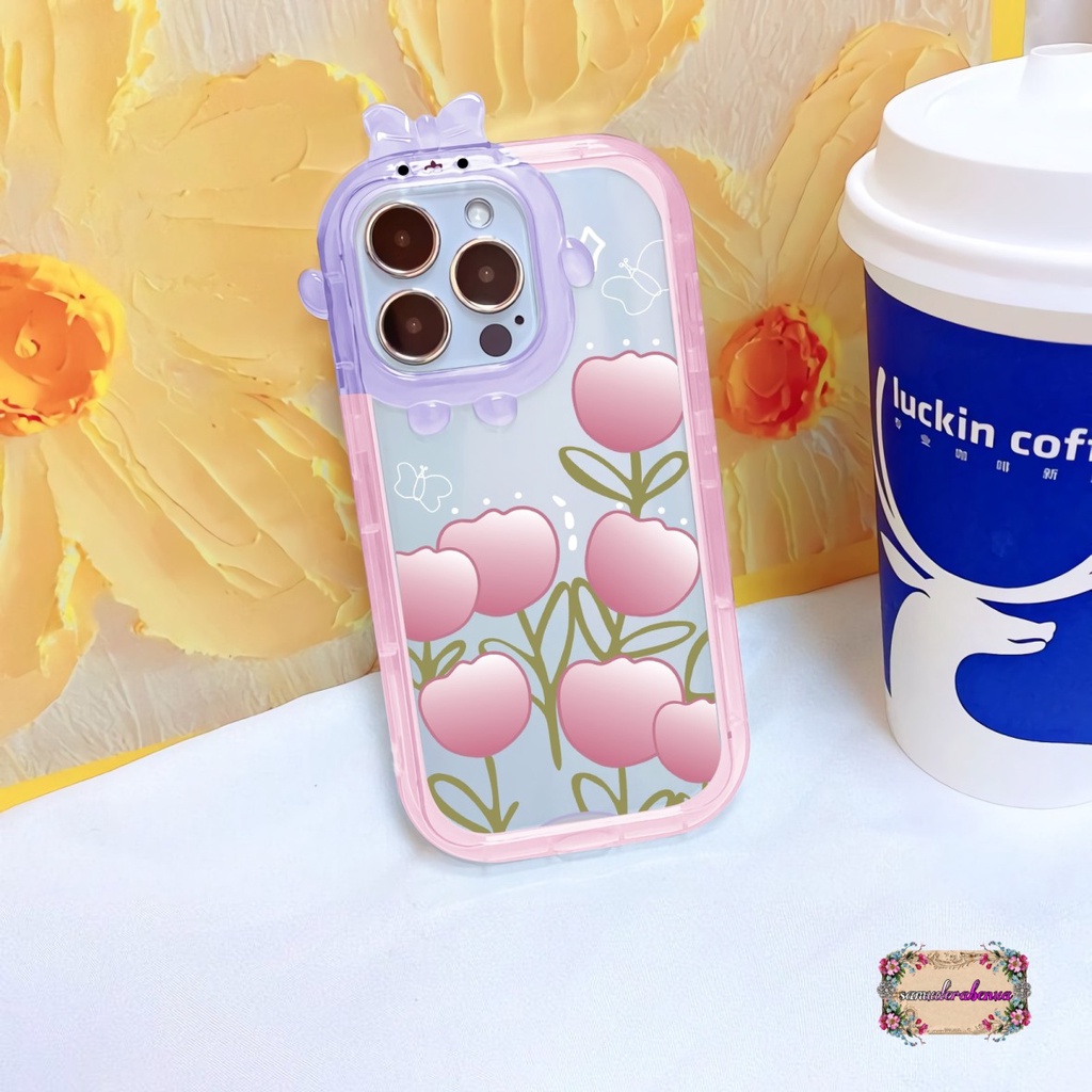 SS142 SOFTCASE MOTIF BUNGA TULIP FOR SAMSUNG A02S A03S A03 A04 A13 4A23 A04S A13 LITE A22 A33 A51 A52 A53 A73 SB4816