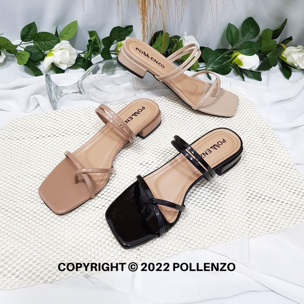 MURAH Pollenzo - Viny Sandal Heels Wanita Hak Tahu 3Cm Ha-201