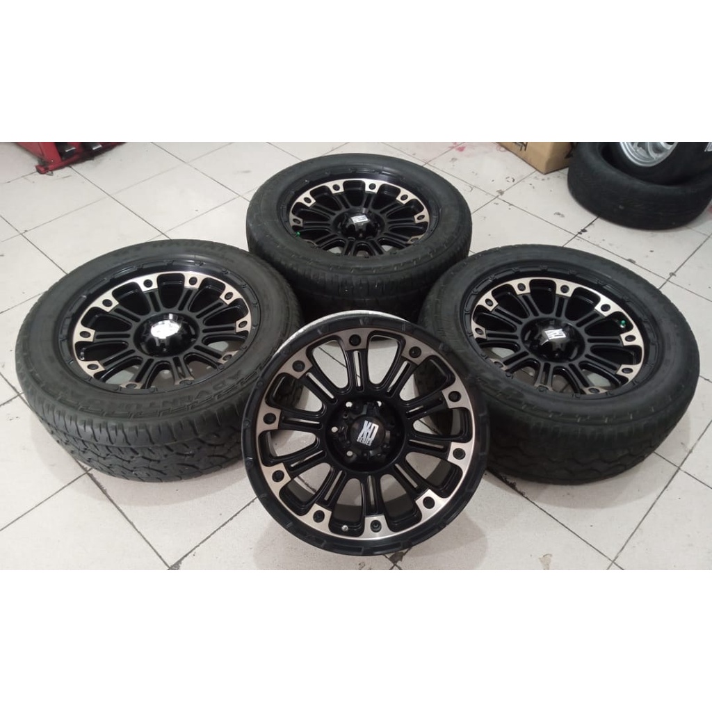 Velg Mobil Bekas Murah XD SERIES Ring 20 Lebar 9 Hole 6X139,7 BLACK + Ban GT RADIAL (3) 275 55 R20 U