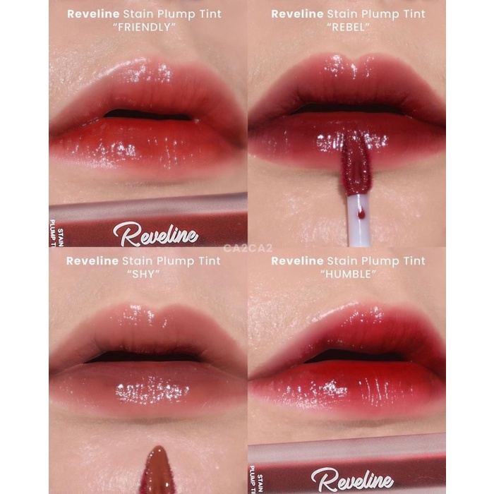 ✿ BISA COD✿ Reveline Stain Plump Lip Tint - Humble