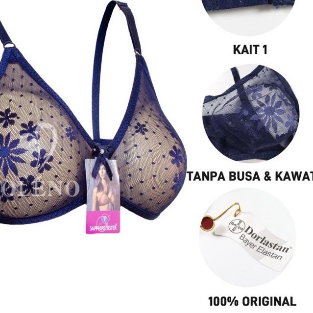 ➱ Bh sister balon bh balon original transparan kait 1 bahan halus asli 100% ◊